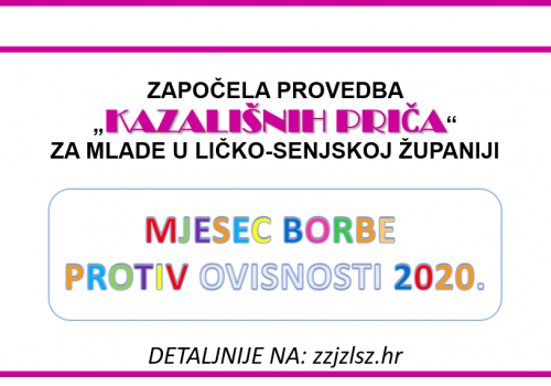 ZAPOČELA PROVEDBA „KAZALIŠNIH PRIČA“ ZA MLADE U LIČKO-SENJSKOJ ŽUPANIJI